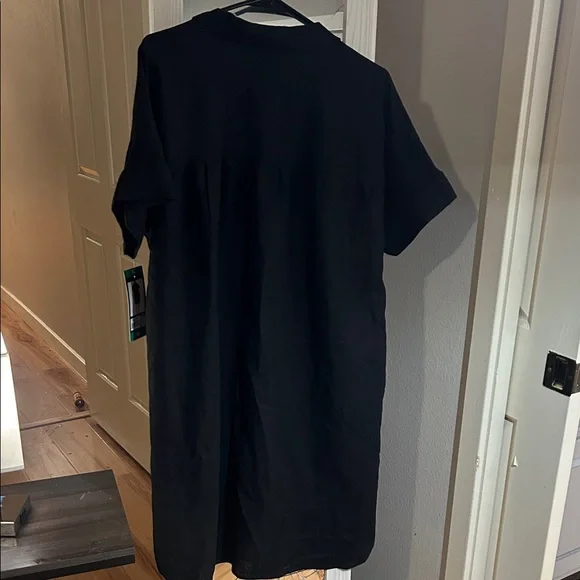 Well Worn Classic Black Button Down Dress - Picture 6 of 9